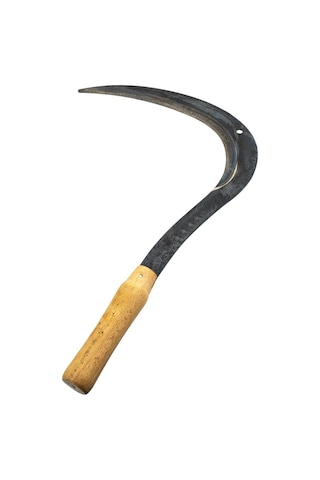 Ergüven Or100-03 Dövme Çelik Ahşap Saplı Büyük Orak