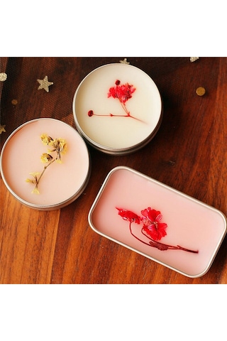 15g Meyve Kokusu Çiçek Krem Balsamı Vücut Kokusu Çiçek Kadın Parfüm Metal Muhafaza Taşınabilir Katı Parfüm Uzun Ömürlü