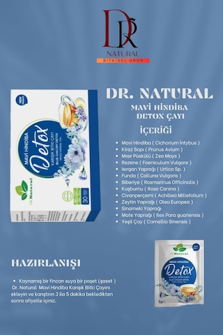 Mavi Hindiba Karışık Bitki Çayı