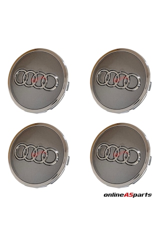 Audi A4 A5 A6 2016-2020 Jant Göbek Arması Set 8w0198601 4m0601170 Füme
