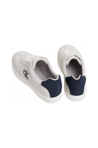 Calvin Klein Erkek Ck Logolu Düşük Bilekli Süet Beyaz Sneaker Hm0hm02125-0la-13465 Beyaz