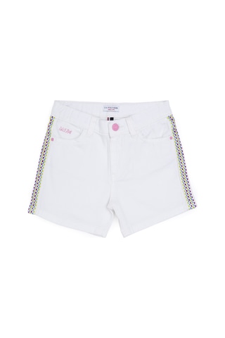 U.s. Polo Assn. Kız Çocuk Beyaz Şort / Bermuda 50282941-vr013 Beyaz