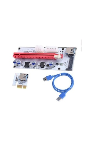 Pcı Express 16X Bitcoin Riser Kart Mining Ekran Kartı V00...