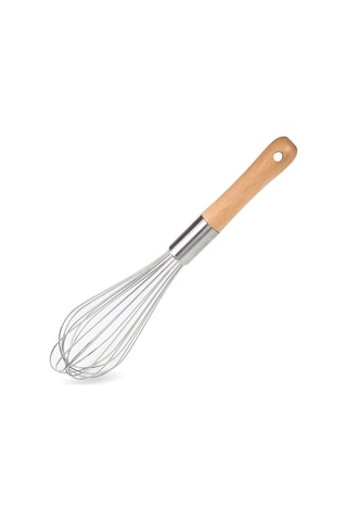 Pişirme Ve Fırınlama İçin Ahşap Saplı 18 Cm Uzunluğunda Paslanmaz Çelik Çırpma Teli B