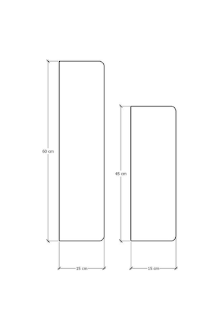 Modern Organizer Düzenleyici Dekoratif 2'li Kitaplık Banyo Mutfak Duvar Rafı Afrika Ceviz