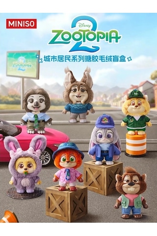 Zootopia 3.seri Sürpriz Kutu Figür Oyuncak Koleksiyonluk Peluş Karakterler Blind Box Seri