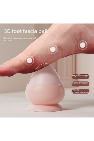 Geeroyoo Pembe Kutulu Silikon Top, Süction Cup Dizaynlı, Ayak Tabanı, Omuz, Sırt Ve Bel Masajı İçin Yoga Geliştirici, Kas Gerginliği Alıcı Çok Renkli