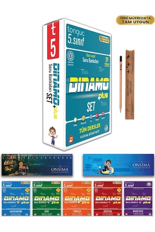 Tonguç Akademi 5. Sınıf Dinamo Soru Bankası Seti Tüm Dersler 5 Kitap