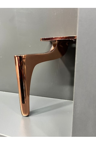 Zarif Metal Ayak 14cm Rose Koltuk Dolap Komidin Şifonyer Modern Tv Ünite Ayağı Mobilya Puf Rose