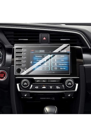 Honda Civic Fc5 Makyajlı Kasa Multimedya Ekran Koruyucu Film 2019-2022 Nano Ekran Koruyucu