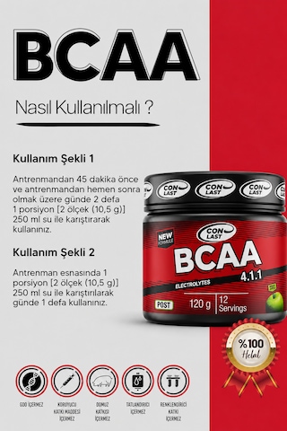 Bcaa 120 Gr. Yeşil Elma Aromalı