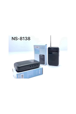 NNS NS-8138 Fm Am SW 3 Bandlı El Tipi Taşınabilir Cep Radyosu
