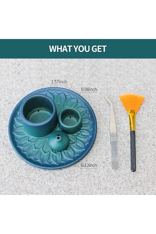 : Ulzyvf Seramik Tütsülük Tasarımı, Reedark Mavi, El İşçiliği 4'ü 1 Arada