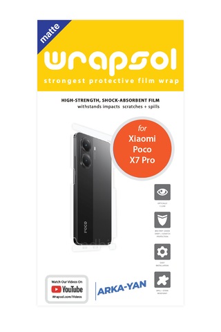 Xiaomi Poco X7 Pro Mat Arka Ve Yan Koruyucu Kaplama Poliüretan ..