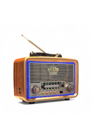Rt-681 Nostalji Led Detay Radyo,ahşap Görünüm Nostaljik Radyo