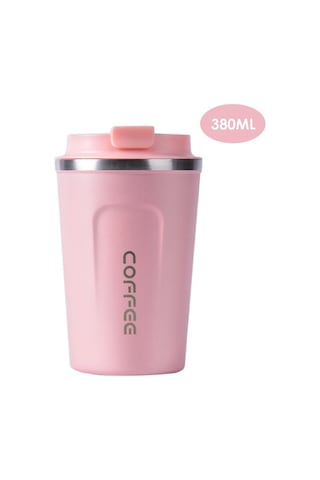 Ulzyvf Paslanmaz Çelik Seyahat Kahve Termosu - Sızdırmaz Pembe, Kahvelerinizi Koru Pembe