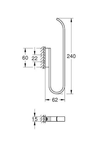 Grohe Selection Yedek Tuvalet Kağıdı Tutacağı (Çift Rulo İçin) - 41067Dl0