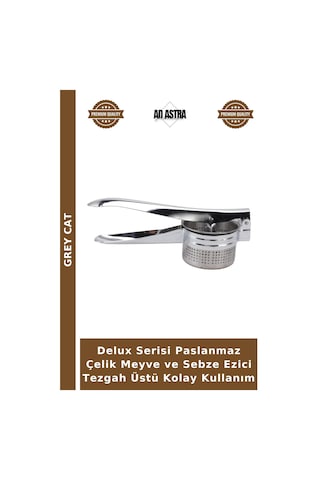 Delux Serisi Paslanmaz Çelik Meyve Ve Sebze Ezici Tezgah Üstü Kolay Kullanım