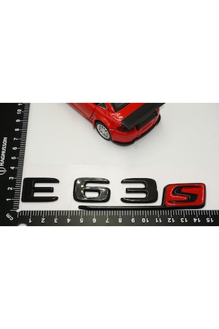 E 63 S Bagaj Parlak Siyah ABS 3M 3D Yazı Logo