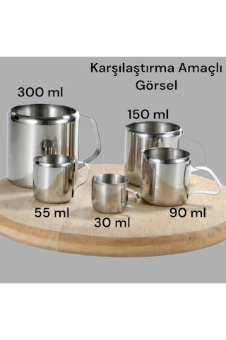 Çelik Sütlük 55 Ml Gri