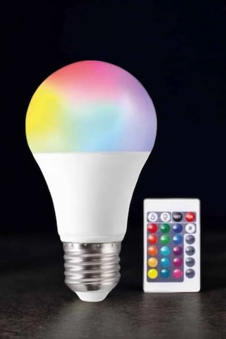Renk Değiştirebilen Rgb Işıklı Led Ampul A+enerji 15 Watt Led Işık Renkli 19467827