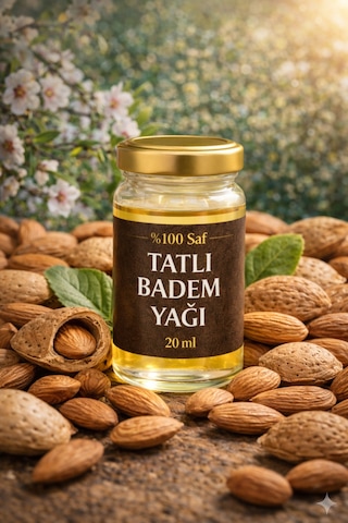 Life Tatlı Badem Yağı 20 Ml Katkısız Doğal İçerik - Soğuk Sıkım