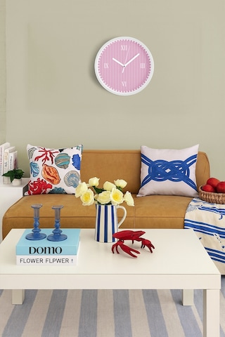 Modern Duvar Saati - 42cm - Önü Camlı Beyaz Kasa - Sessiz Mekanizma-jh0661 Beyaz