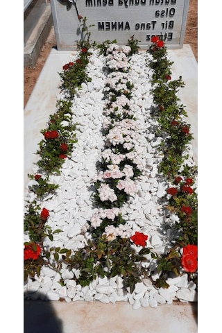 Mezar Taşı 15 Kg 1-2 cm Beyaz Dolomit Tamburlanmış Beyaz Doğal Taş