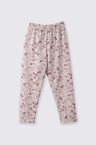 Panço Çiçek Desenli Ekru Kız Çocuk Tayt 2521gb12013 Ekru