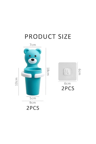 Karikatür Diş Fırçası Tutucu Çocuk Diş Fırçası Tutucu Vantuzlu Saklama Rafı Sabit Diş Fırçası Tutucu Duvara Monte Diğer