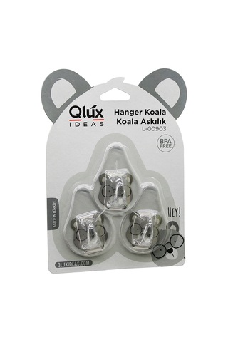 Şeffaf Yapışkanlı Askı 3lü Koala Tip Çok Renkli