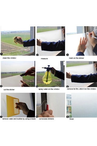 Suntek Statik Sarılmak Vitray Filmi Gizlilik Buzlu Cam Etiket