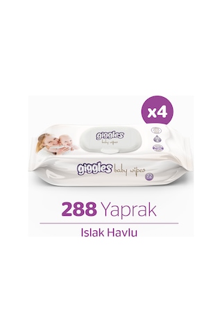 Giggles Baby Wipes Islak Mendil 4 x 72'li