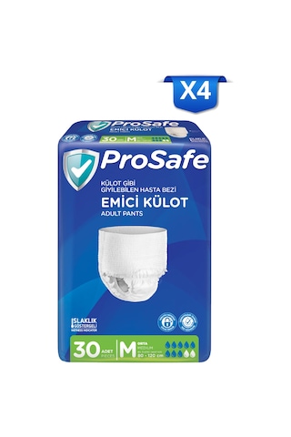 Prosafe Yetişkin Emici Külot Orta M 30'lu X4 M