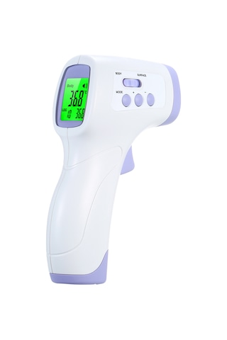 Kangvka Jxd-001 Mor Dokunmadan Isı Ölçer: Vücut Ve Nesne Sıcaklığı, 1 Saniye Hızlı Ölçüm, Lcd Geri Aydınlatma, Vücut/nesne Modu Pil Dahil Değil