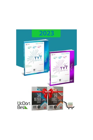 345-2023 Model-Tyt Türkçe-Matematik Deneme Seti Çıkmış Sorular Denemeleri Hediyeli