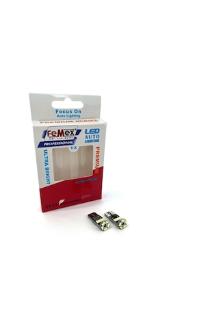 Femex Premium Beyaz T10 15smd 4014chipset Yassı Led Ampul Aktif Canbus
