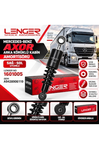 Mercedes Axor Arka Körüklü Kabin Amortisörü Sağ Sol Lenger 1601005 A9428906119