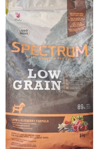 Spectrum Low Graın Kuzu Etli ve Yaban Mersinli Küçük Irk Yavru Köpek Maması 8 KG