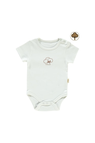 Civil Baby Bebek Organik Çıtçıtlı Badi 0-18 Ay Ekru 14330R022SS1 Ekru