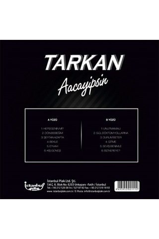 Tarkan Aacayipsin Lp Plak