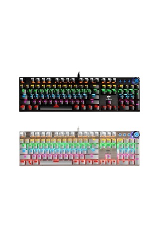 Leaven K990 104 Tuşlu Yeşil Switch Kablolu Mekanik Klavye