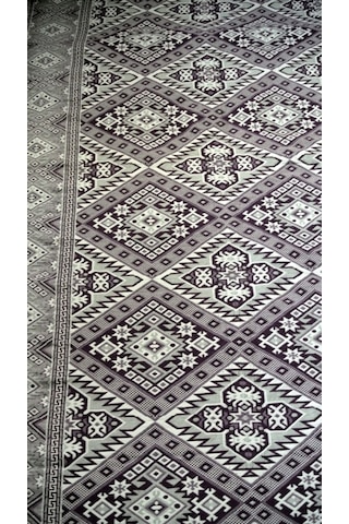 6 Metrekare 1. Kalite, Parlak, Çok Amaçlı Halı Örtüsü, Pike Mürdüm