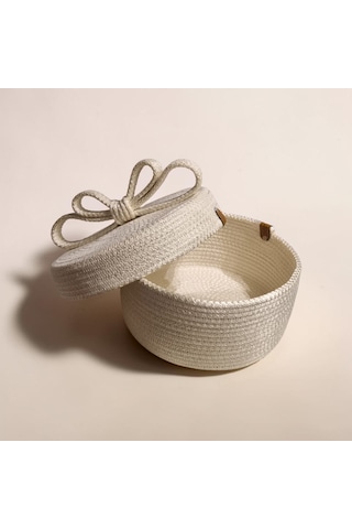 Organizer Sepet Beyaz - Krem