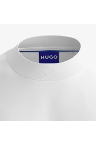 Hugo Boss Logo Patch Erkek Beyaz T-shirt 50509991 Beyaz