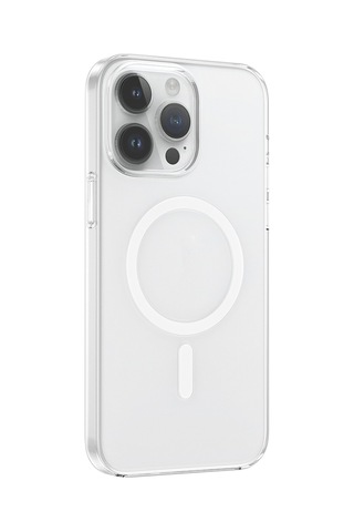 Apple iPhone Uyumlu 14 Pro Max Kılıf Ic Çipli Wireless Şarj Özellikli Şeffaf in Lüx Kapak
