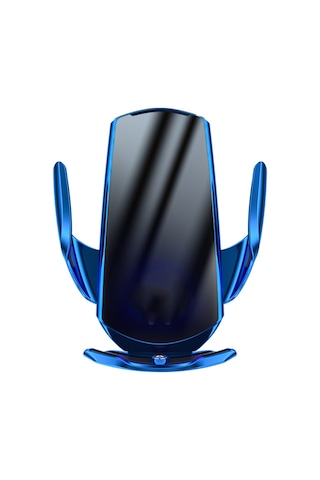 Monyee Mavi Araç İçin 15w Kablosuz Şarjlı Akıllı Sensörlü Telefon Tutucu, 360 Derece Döner, Otomatik Açılma-kapama, Navigasyon Ve Araç İç Gereci