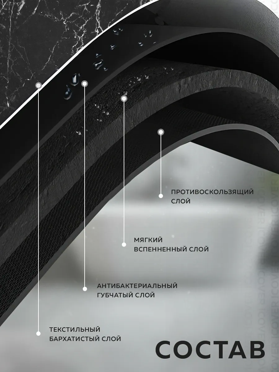 Rıdberg Home Kaymaz Banyo Ve Tuvalet Paspası 155411343 Siyah