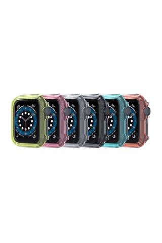 Ekılıf - Apple Uyumlu Watch 40mm - Kasa Ve Ekran Koruyucu Watch Gard 03 - Şeffaf