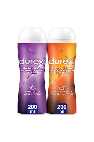 Durex Play Kayganlaştırıcı & Masaj Jeli Aloe Vera 200 ML + Baştan Çıkarıcı Hassas Ylang 200 ML